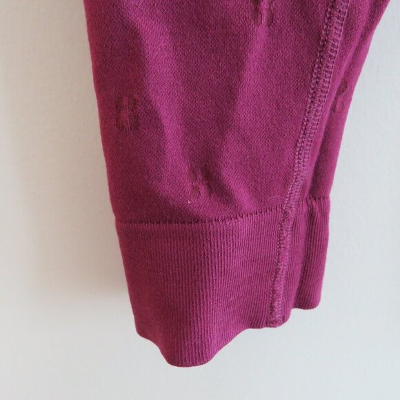 SWEATY BETTY Modal Dot Jacquard Base Layer Leggings in Amaranth Pink - Size S - Picture 8 of 16